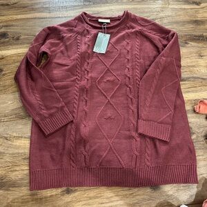 NWT Bailey’s Blossoms women’s sweater cable size small